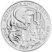 Britannia and Liberty Silbermünzen