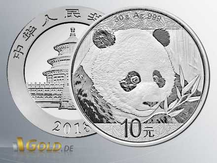 China Panda 2018 Silber 30 g 