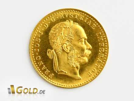 Golddukaten mit Motiv Kaiser Franz Joseph I.