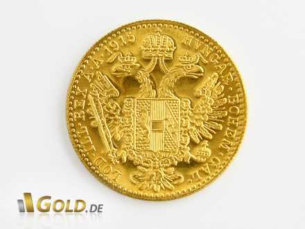 Wappen-Seite des Gold-Dukaten