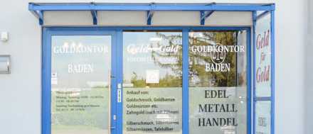 Goldkontor Baden - Emmendingen Schaufenster