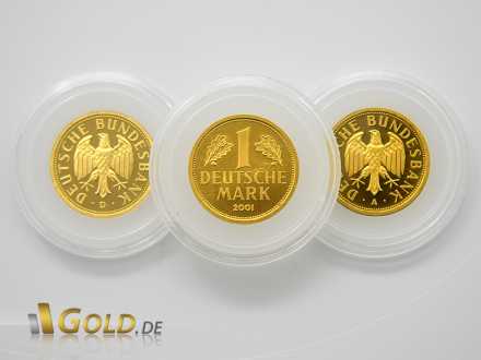 Goldmark mit Prägestätten D und A