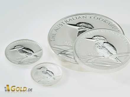 Kilo und Unzen Kookaburra Münzen