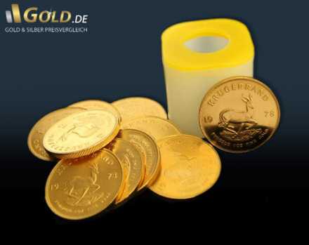 Krügerrand Goldmünzen Tube