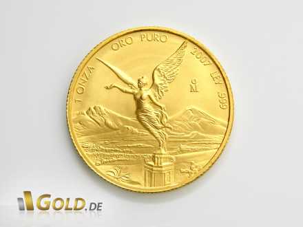 Libertad, 1 oz Gold von 2009 mit Siegesgöttin