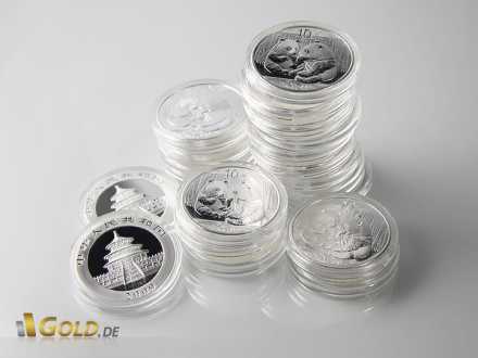 1 oz Silber Panda Münzen, gekapselt