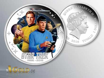 Star Trek 2016 Perth Mint Kirk und Spock 2-Silbermünzen-Set Proof