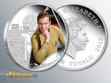 Star Trek, Raumschiff Enterprise - Captain James T. Kirk, 1 oz Silber-Münze