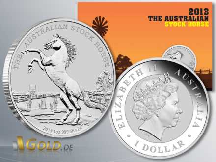 Australian Stock Horse 2013 1 oz Silbermünze