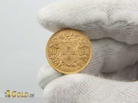 20 Franken Gold Vreneli