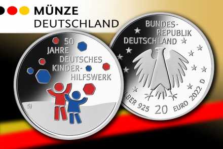 20 Euro BRD Silbermünze - 50 J. Deutsches Kinderhilfswerk: Jetzt neu!