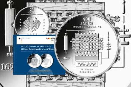 Neu! 20 Euro Silbermünze - 400 J. Rechenmaschine von Wilhelm Schickard