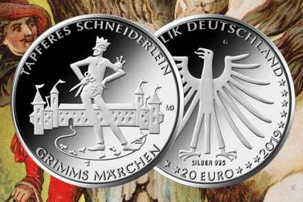Tapferes Schneiderlein: Neue 20 Euro Gedenkmünze Silber