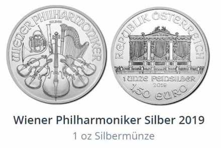 Neu: Wiener Philharmoniker 2019 in Silber