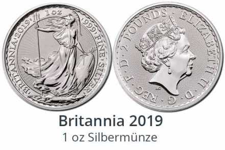 Britannia 2019 Silbermünze