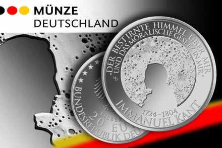 20 Euro Silbermünze - 300. Geburtstag Immanuel Kant - Jetzt neu!