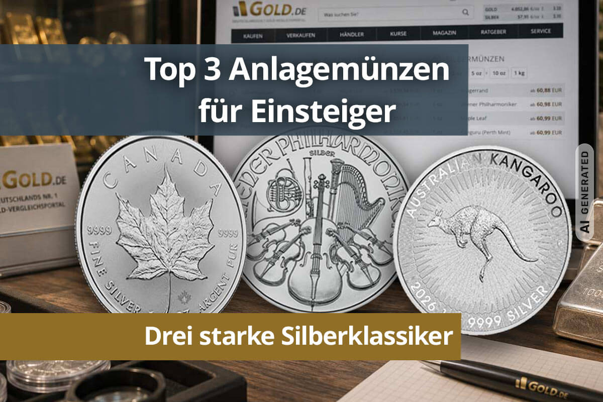 Empfehlenswerte Silbermünzen für Einsteiger