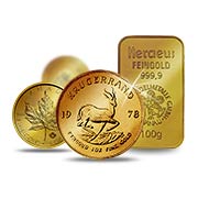 Beliebteste Münzen und Barren aus Gold