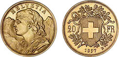 Goldvreneli 20 Franken