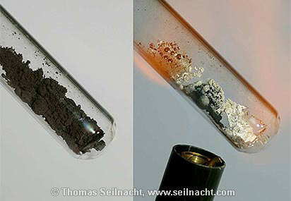 Silberoxid erhitzt Silber Sauerstoff