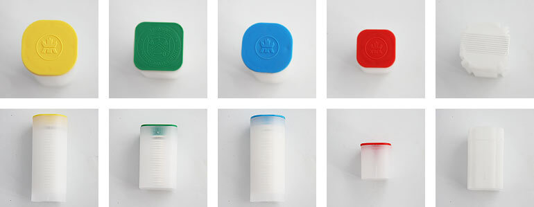 Verschiedene Münztubes