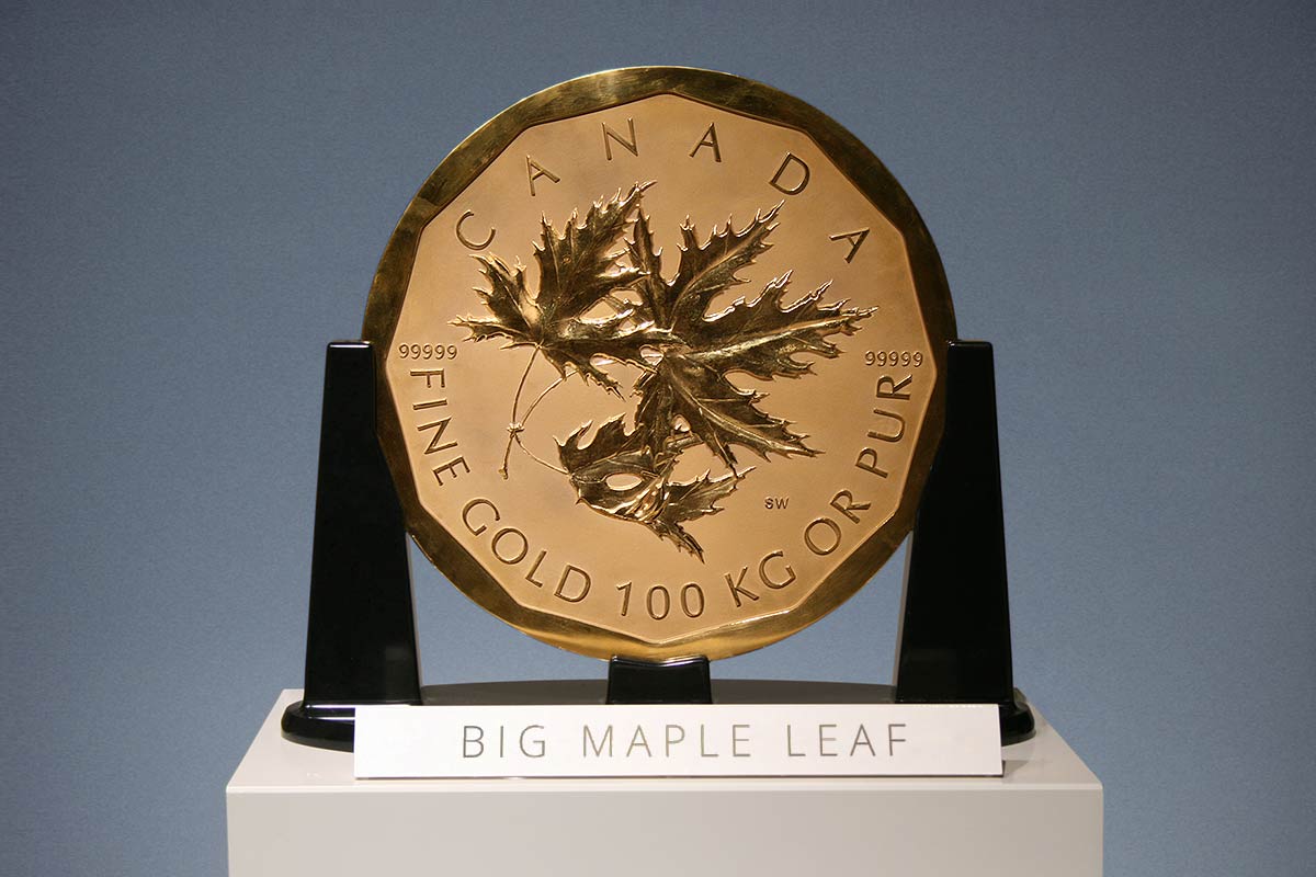 Big Maple Leaf: Spektakuläre 100 kg Goldmünze