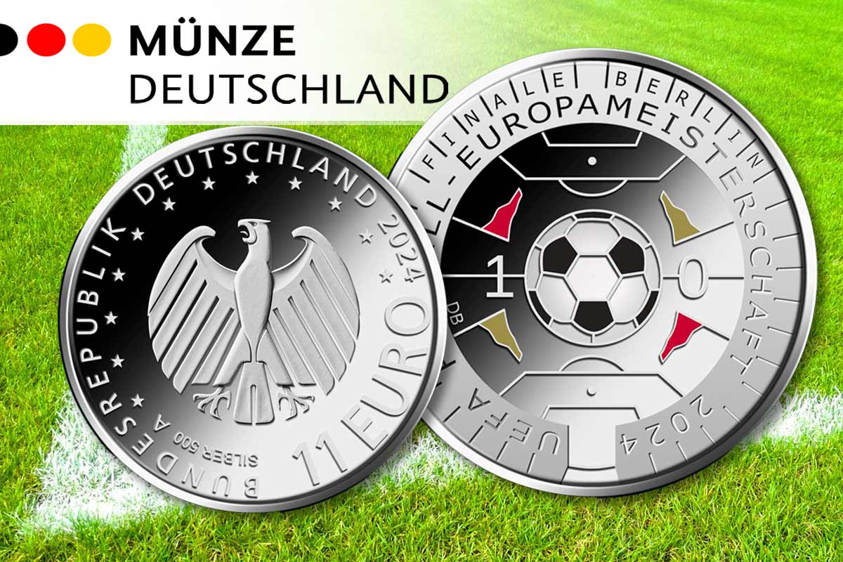 11 Euro - UEFA Fußball-Europameisterschaft 2024: Die besondere deutsche Sammlermünze!