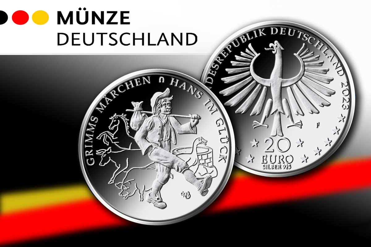 Hans im Glück 20 Euro Silbermünze BRD