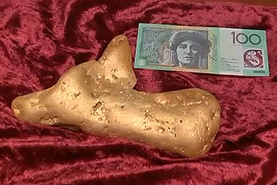 Gold-Nugget im Wert von 300.000 $ in Australien gefunden