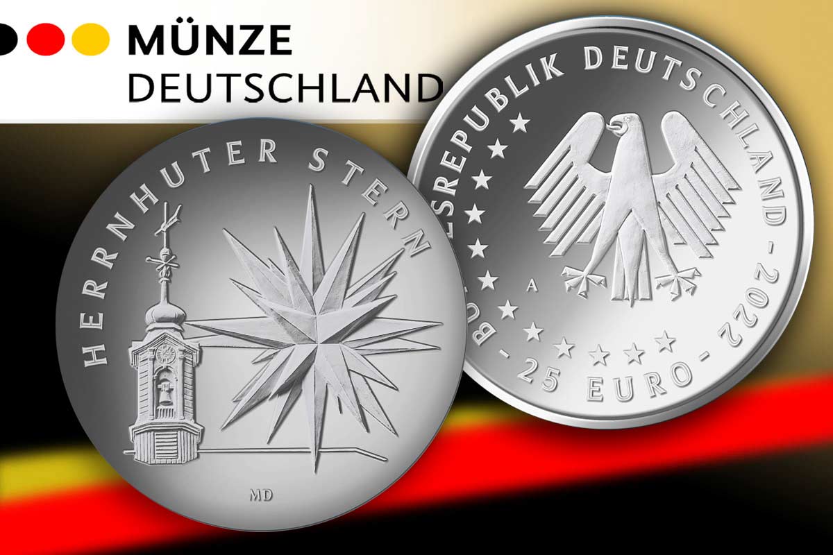 25-Euro BRD Sammlermünze - Herrnhuter Stern - Jetzt vergleichen! 