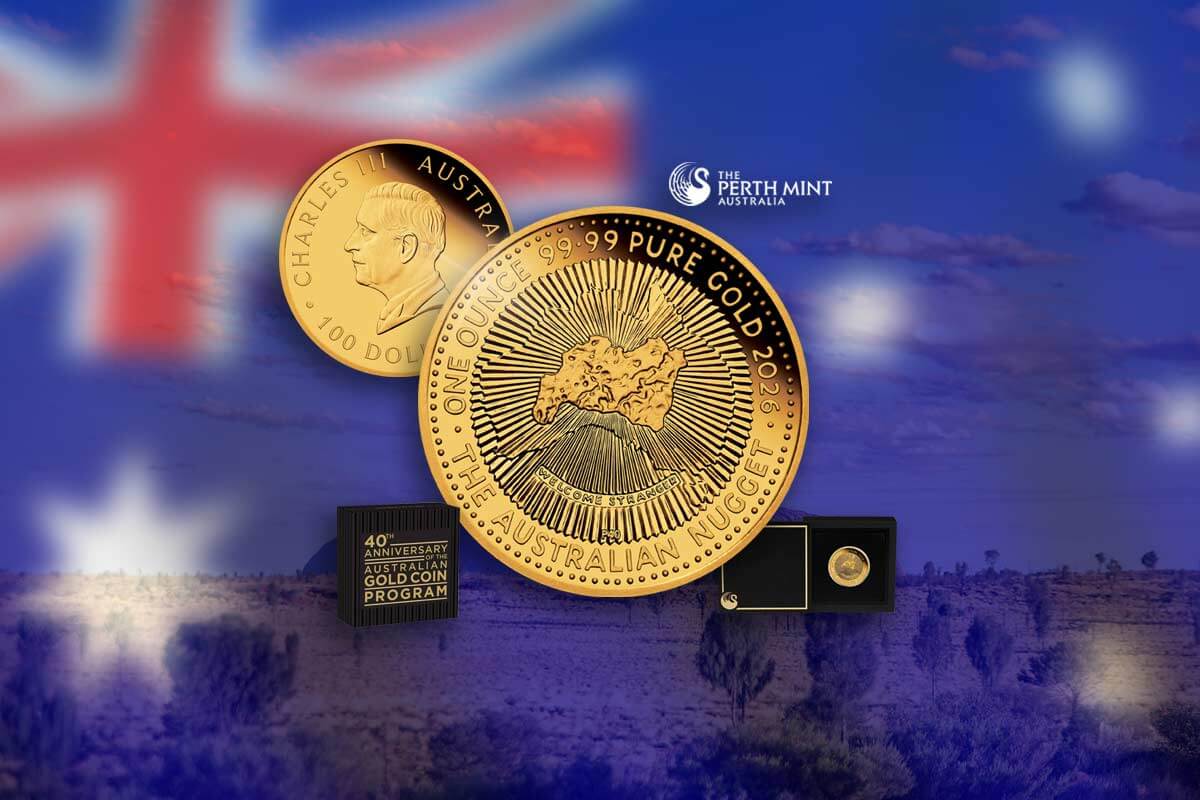 Australian Nugget Gold – 40 Jahre - Jubiläums-Münze der Perth Mint!