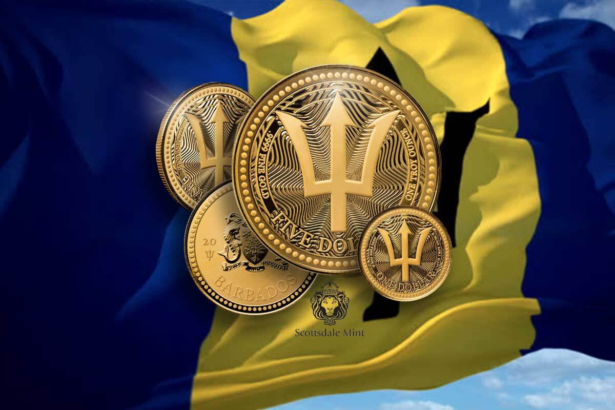Barbados Trident 2025 der Scottsdale Mint: Hier in Gold BU kaufen!