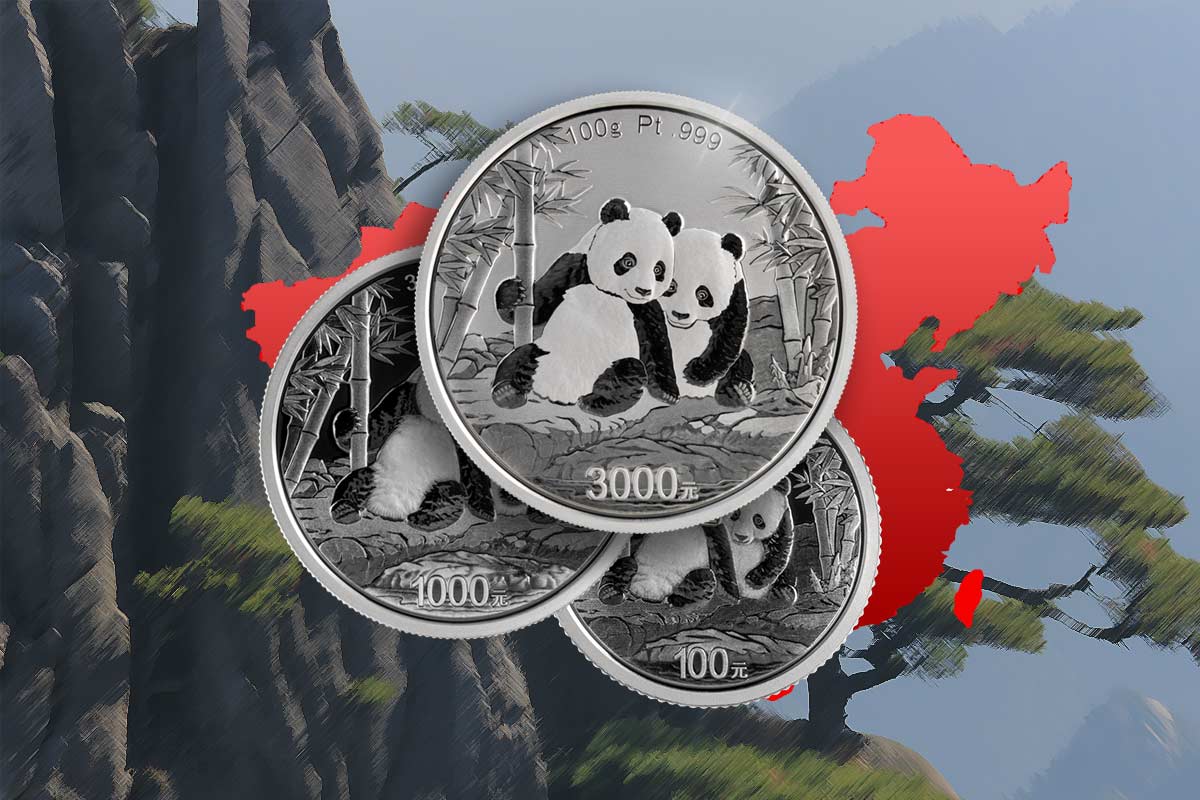 China Panda Platin: Jetzt das Motiv 2026 auch als 100 g Münze!