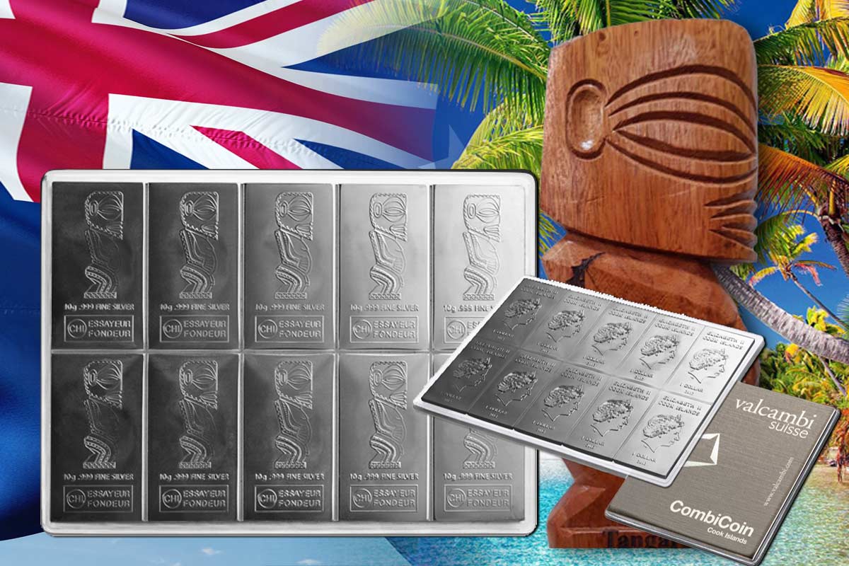 Cook Islands CombiCoin 10 x 10 g: Münztafeln Silber: Jetzt vergleichen!