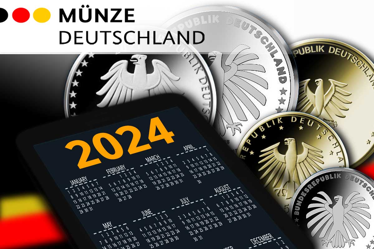 Deutsche Gedenkmünzen 2024 aus Silber und Gold