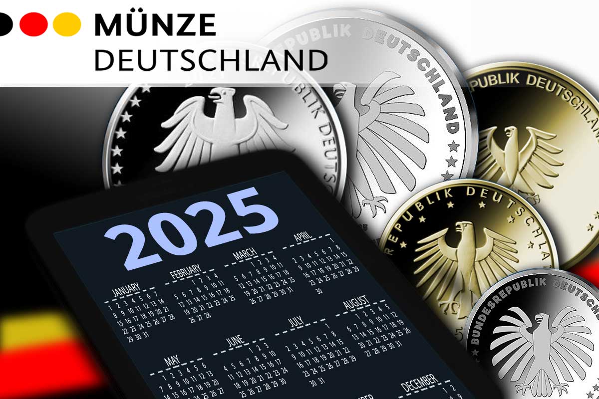 Deutsche Sammlermünzen 2025 aus Gold und Silber: Alle Ausgaben als Übersicht
