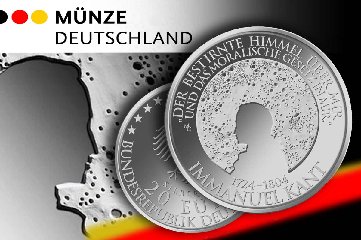 20 Euro Silbermünze - 300. Geburtstag Immanuel Kant - Jetzt neu!