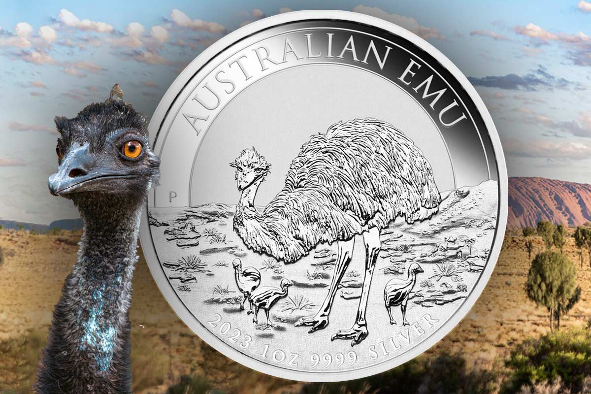 Australian Emu Silber - Jetzt Motiv 2023 in BU und Color!