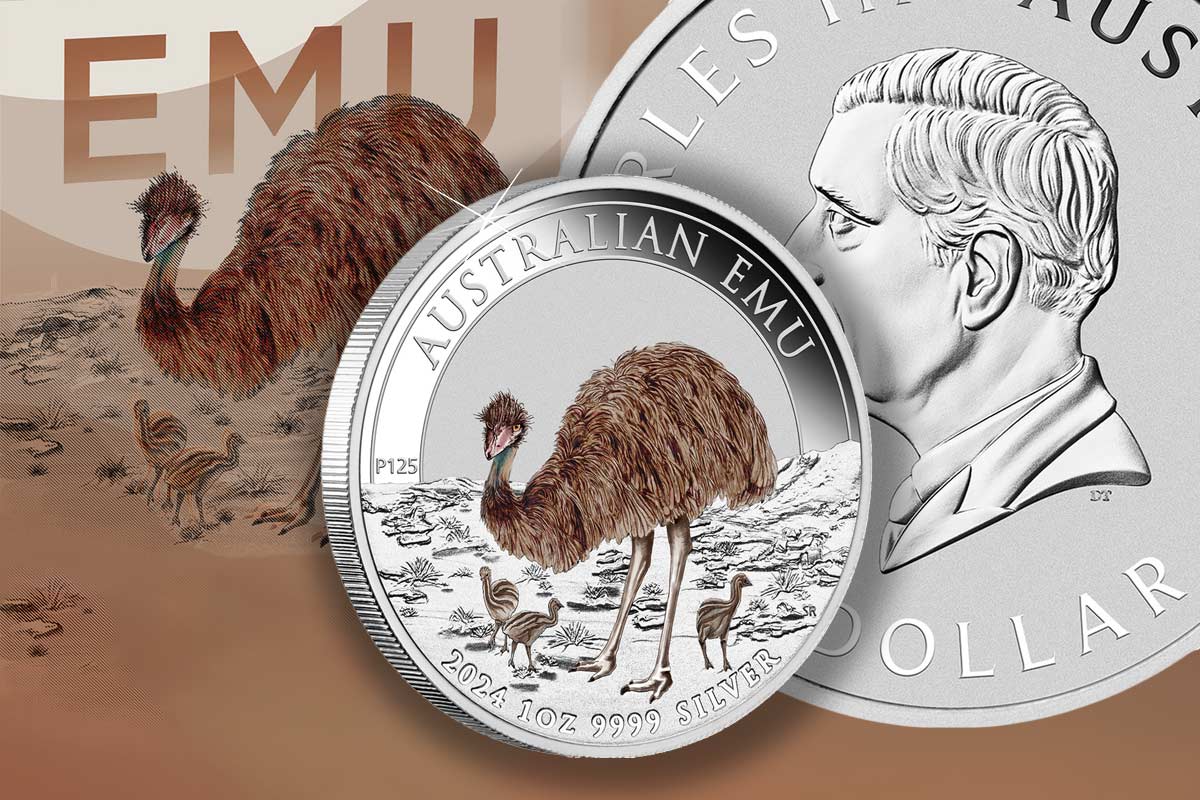 Australian Emu Silber 2024 Colour – Spannende Farbmünze der Perth Mint!