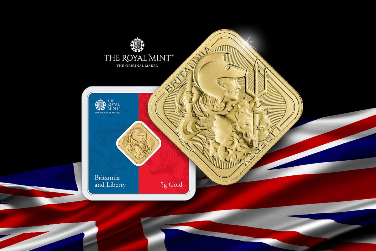 Geschenkbarren der Royal Mint: Britannia & Liberty Gold