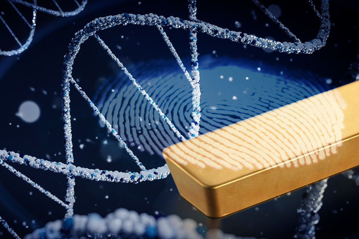 Gold mit genetischem Fingerabdruck