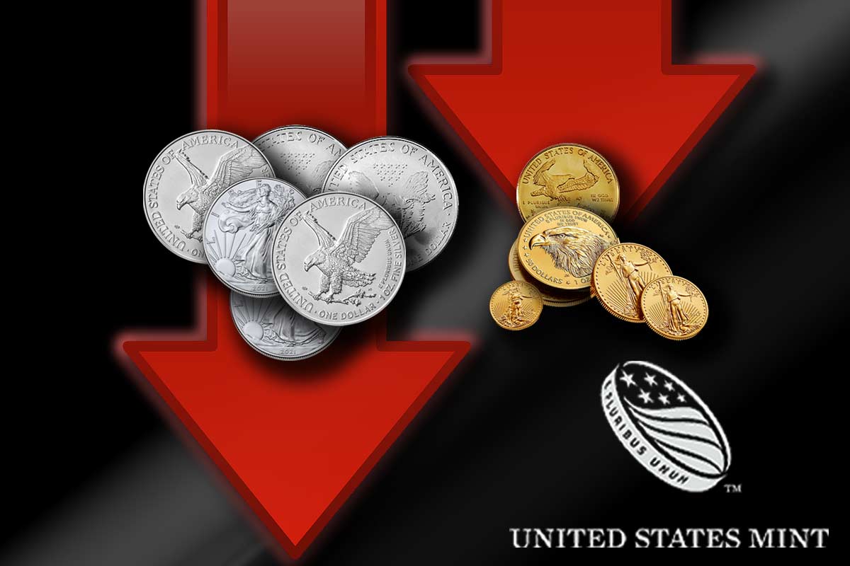 Gold- und Silbermünzen: Absatzflaute bei der US Mint im August