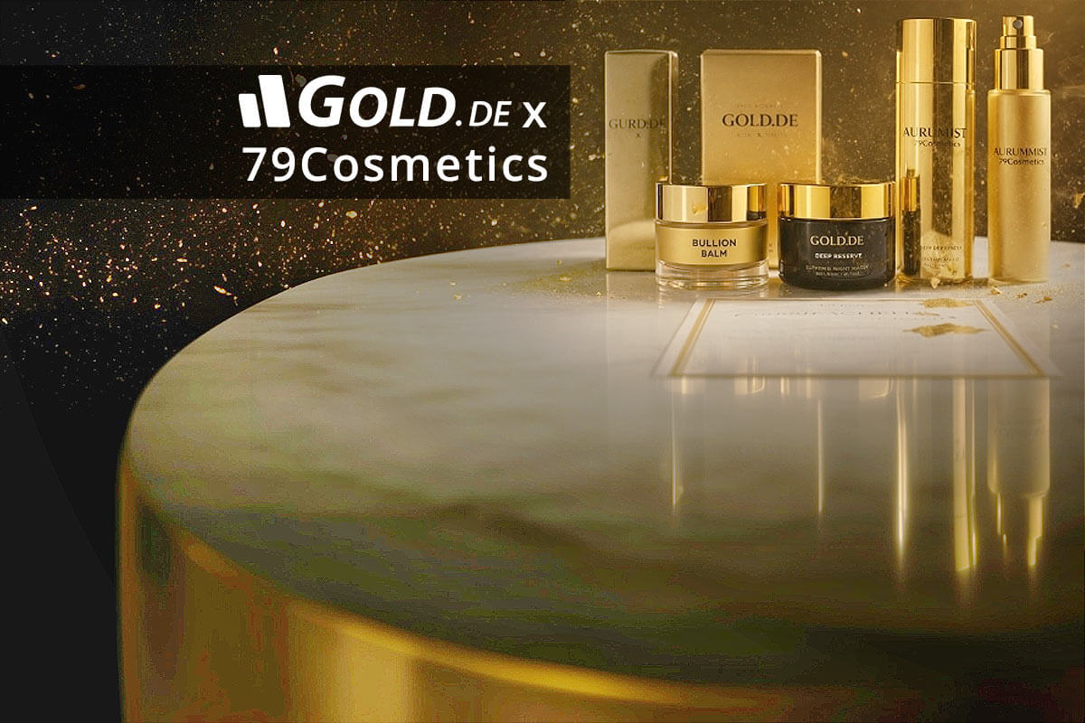 GOLD.DE x 79Cosmetics: Neue Gold-Skincare sorgt für Aufsehen