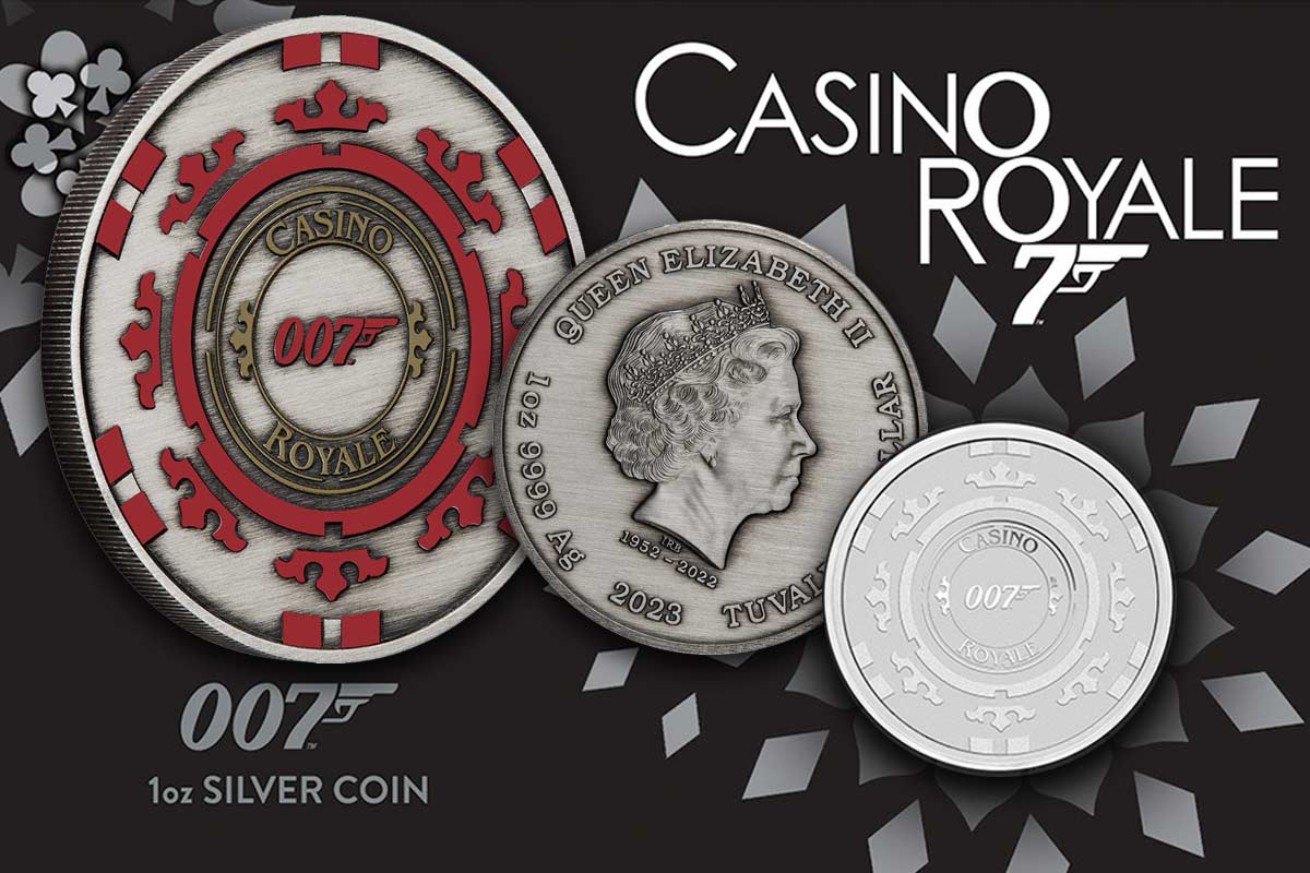 James Bond – Casino Royale Chip 2023: 2 spannende Münzen der Perth Mint!
