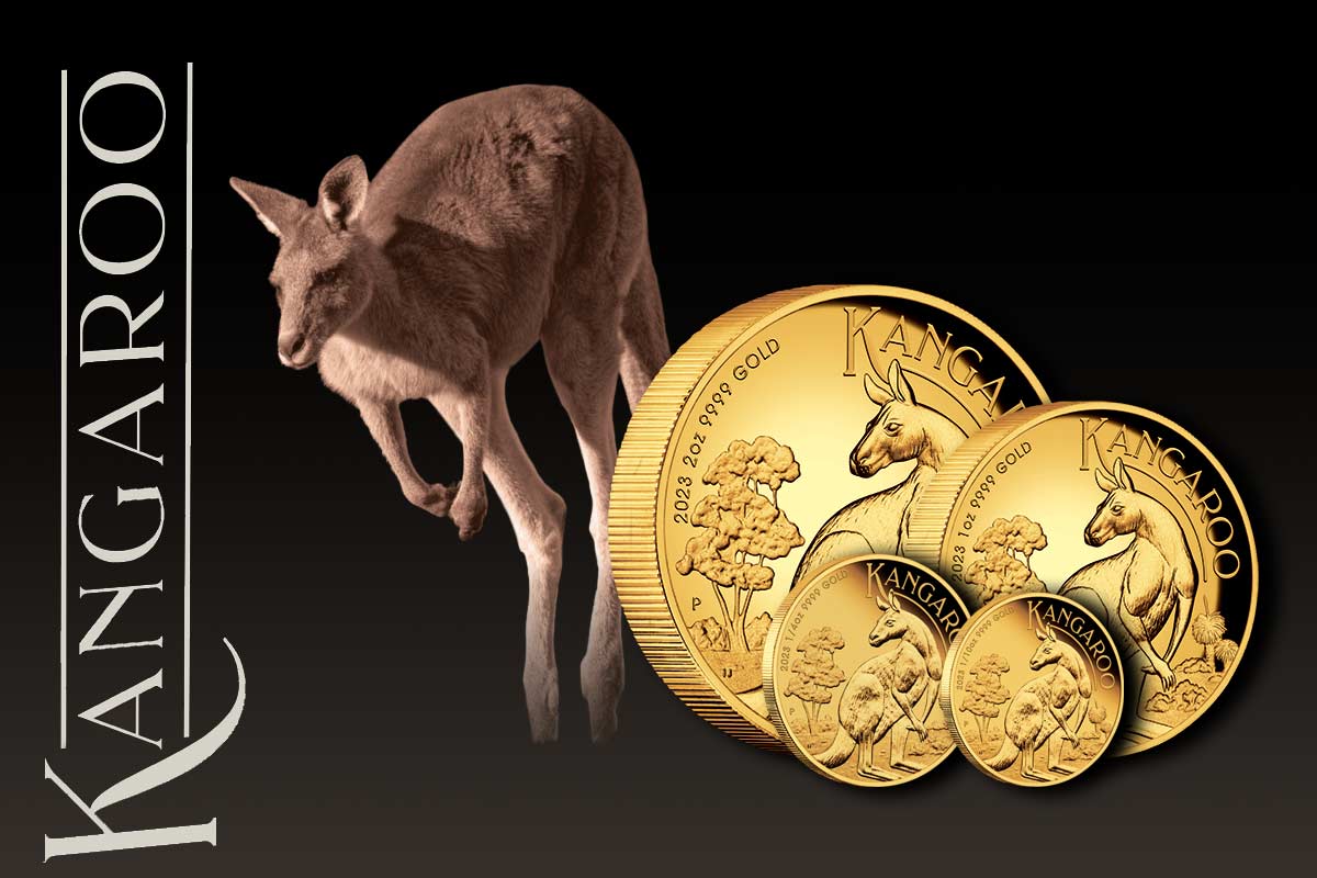Känguru 2023 Gold - jetzt für Sammler in Proof High Relief erhältlich!