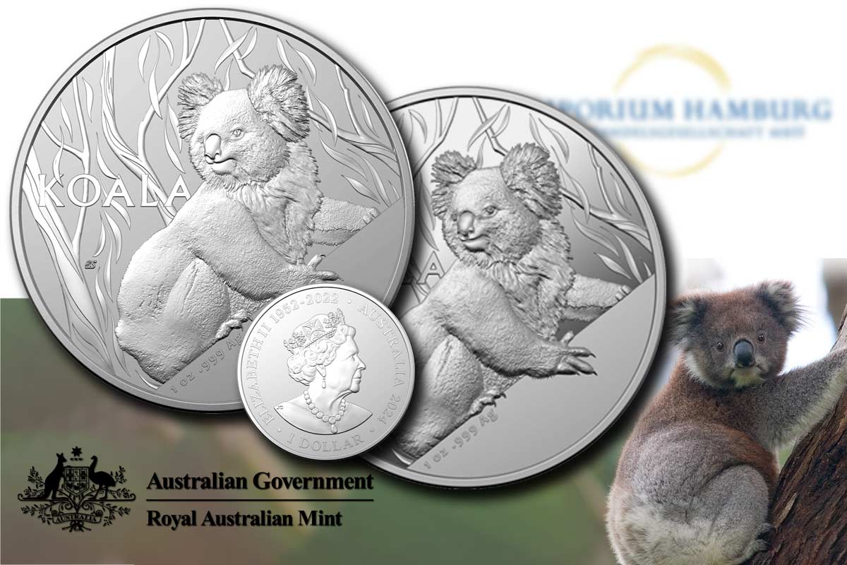 Koala Silber 2024 (RAM) – Royal Australian Mint startet neue Serie!