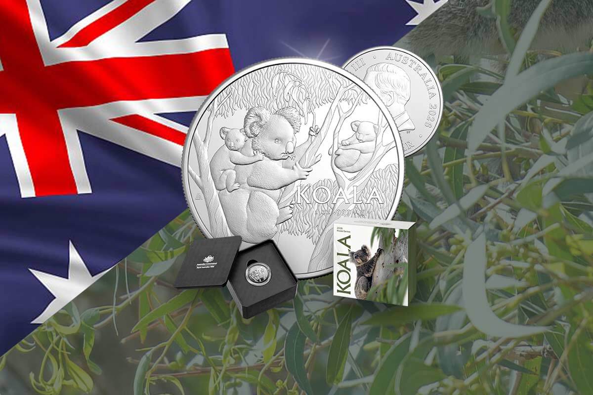 Koala (RAM) Silber: Neuer Jahrgang 2026 hier in BU & Proof High Relief!