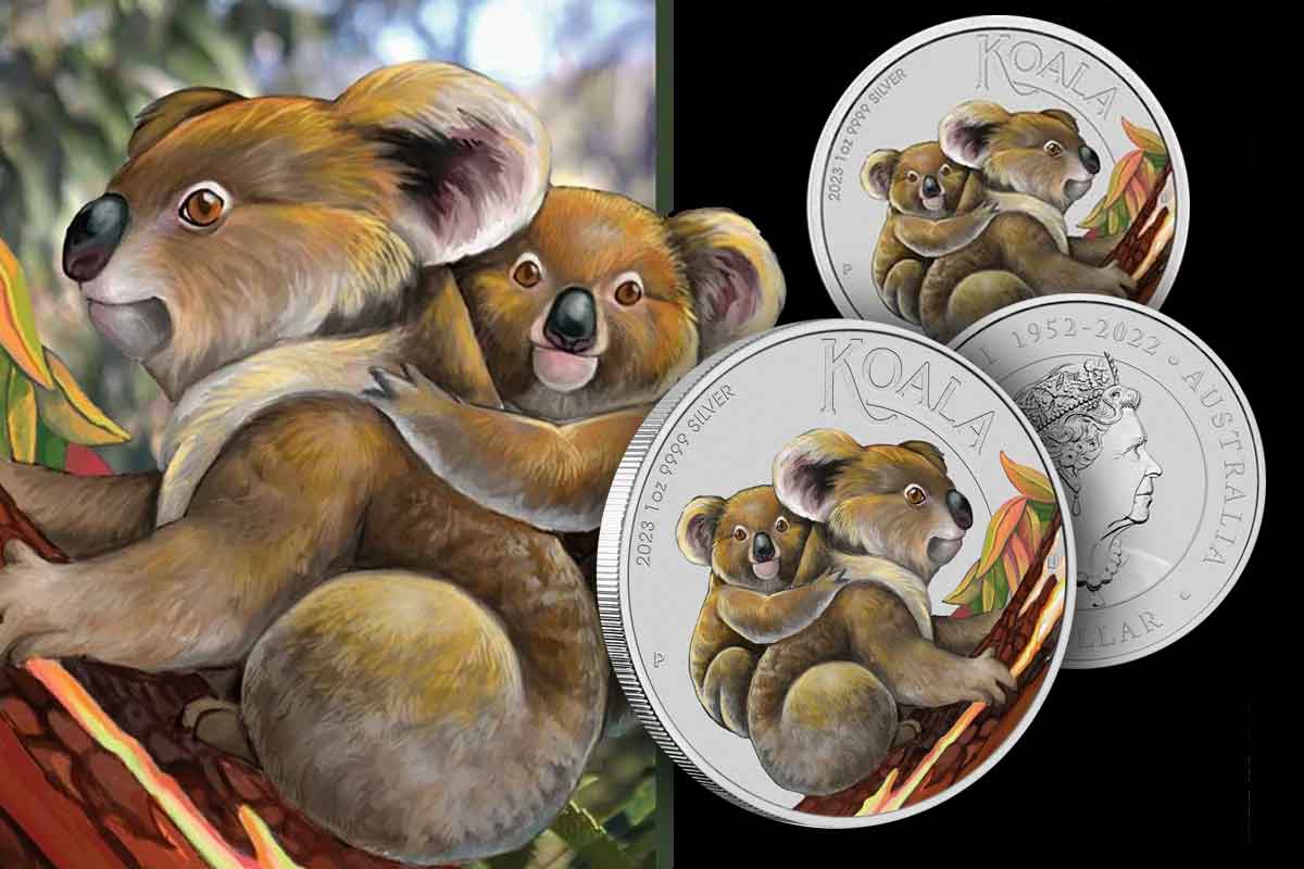 Koala Silber 2023 – Farbige Sonderausgabe jetzt in Blisterkarte erhältlich!