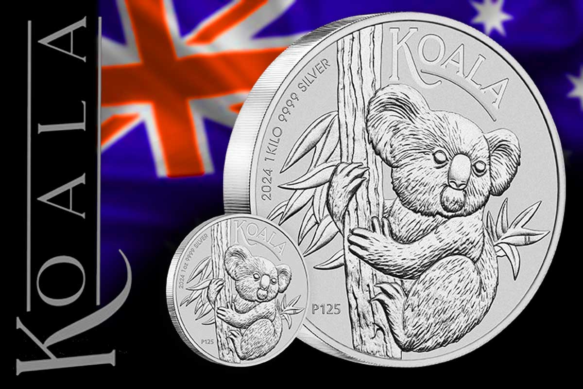 Koala Silber Perth Mint: Jahrgang 2024 mit Australiens niedlichen Beuteltier!