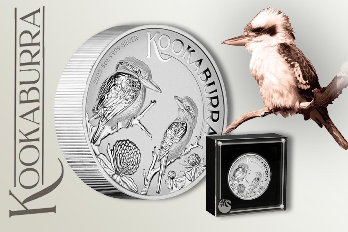 Kookaburra Silber 2023 – Jetzt 5 oz Münze als Incuse-Prägung erhältlich